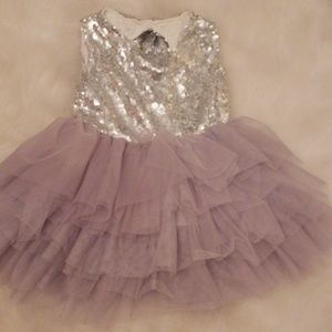 Girls sequence tutu dress